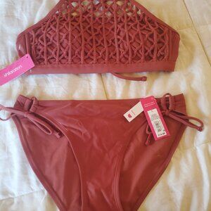 Xhilaration Bikini Swimsuit NWT   L/D/DD